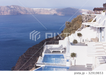 Aegean sea view with Volcanic nature, Greece 32919653
