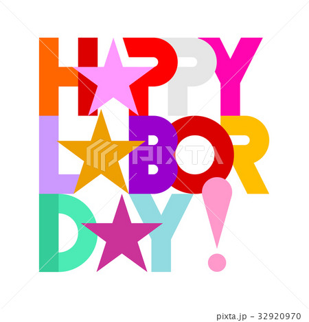 Happy Labor Day text 32920970