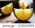 Fresh lemon on a wooden table 32920999