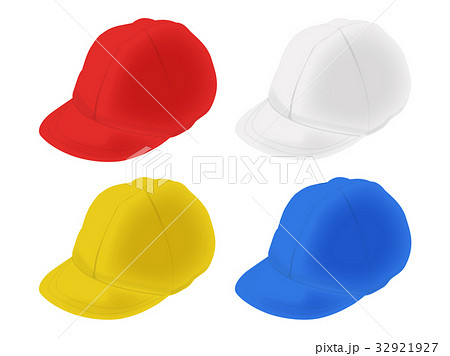 赤白帽子のイラスト素材
