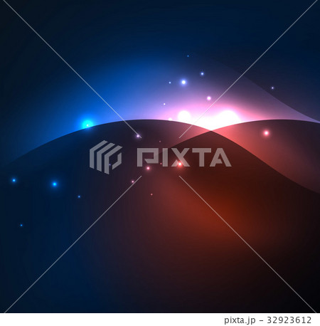 Illuminated neon waves Illuminated neon waves 32923612