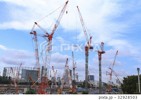 都市風景(東京都、新国立競技場、建設中編) 都市風景(東京都、新国立競技場、建設中編) 32928503