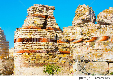 Ruins of the ancient fortress wall, Nesebar Ruins of the ancient fortress wall, Nesebar 32929485
