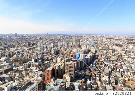 都市風景（東京都、世田谷区から神奈川、冬編） 32929821