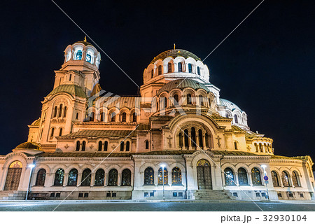 ブルガリア ソフィア アレクサンドル ネフスキー大聖堂の写真素材