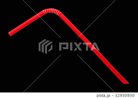 straw isolated on black  background 32930930