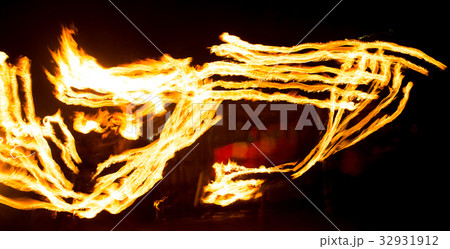 Abstract background of flame on fire show 32931912