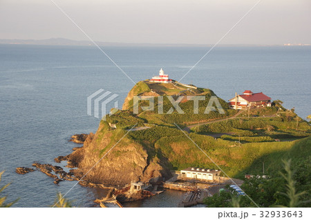 　小樽市祝津の夕日 32933643