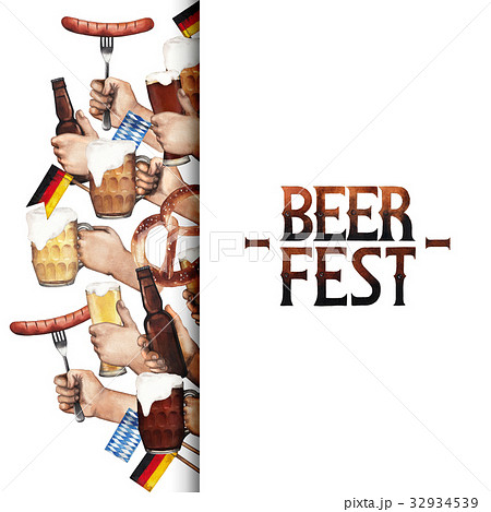 Watercolor octoberfest design 32934539