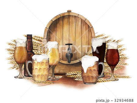 Watercolor octoberfest design Watercolor octoberfest design 32934688