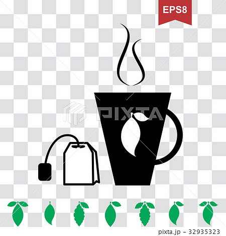 Cup of Hot Tea Vector Icon 32935323