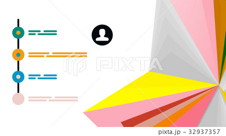 Modern triangle presentation template 32937357