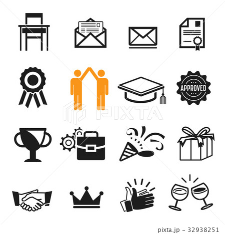 Success in work and study icon concept.  32938251