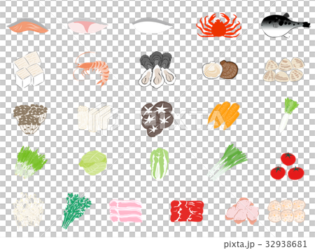 Ingredients to put in the pot 32938681