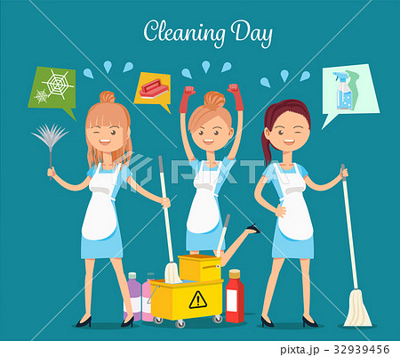 Maid service.Maintaining basic hygiene. 32939456