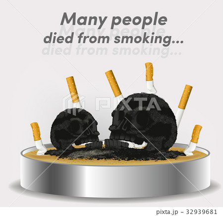 Smoking can lead to death.The problem of smoke.  32939681