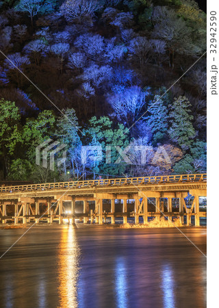 嵐山花灯路　渡月橋 32942590