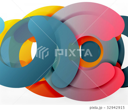 Circle geometric abstract background, colorful Circle geometric abstract background, colorful 32942915