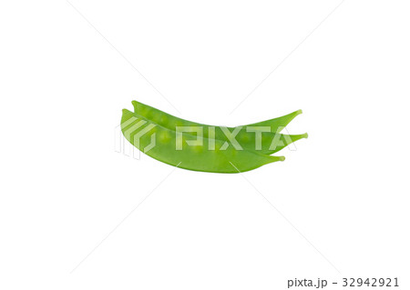 Snow peas isolated on white background.. Snow peas isolated on white background.. 32942921