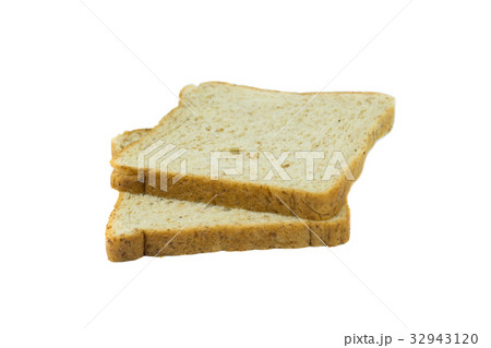 whole wheat bread, isolated on white background 32943120