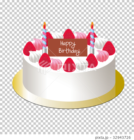 Birthday Cake Illustration Of Short Cake Stock Illustration