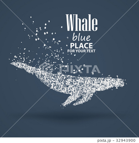 Blue whale ,particle divergent composition 32943900