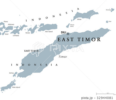 East Timor or also Timor Leste political map East Timor or also Timor Leste political map 32944081