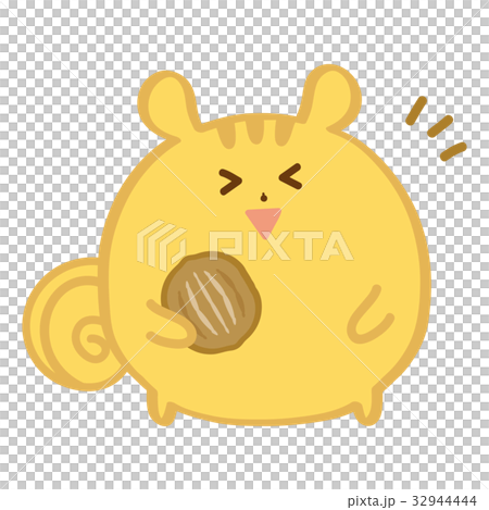 秋天灰鼠和核桃 32944444