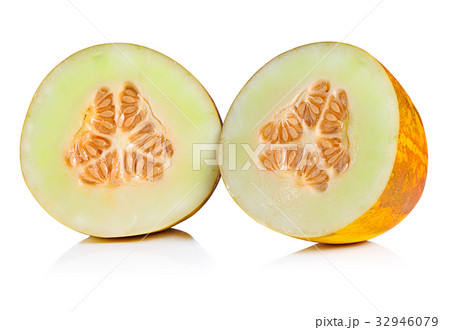 cantaloupe melon isolated on white background 32946079