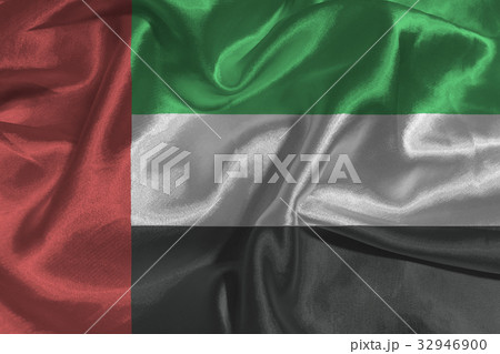 UAE Nation flag 3D illustration symbol UAE Nation flag 3D illustration symbol 32946900