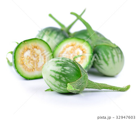 Thai eggplant isolated on white background. 32947603