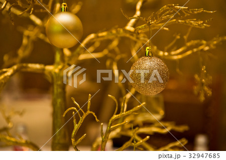 bright sparkling Christmas balls 32947685