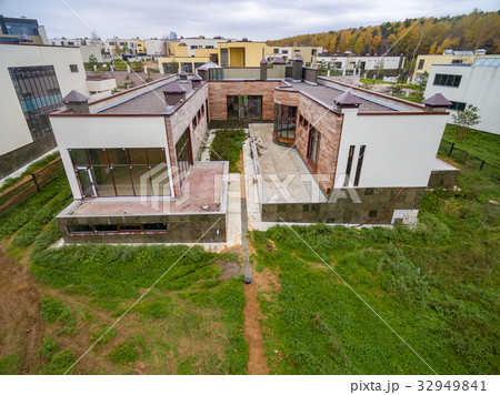 Modern country houses under construction Modern country houses under construction 32949841