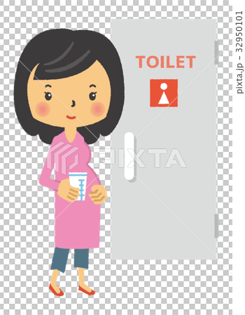 尿検査　妊婦健診【二頭身・シリーズ】 32950101