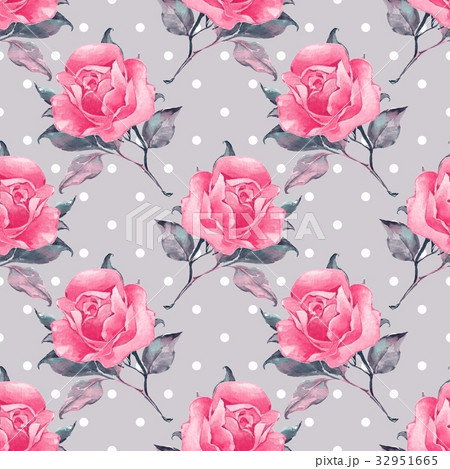 Floral seamless pattern with pink flowers Floral seamless pattern with pink flowers 32951665