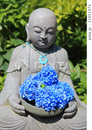 明月院の紫陽花地蔵 32951974
