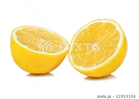 Half of Lemon isolated on white background 32953330
