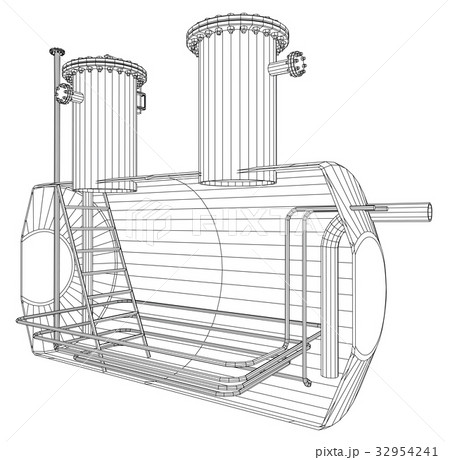 Oil and gas equipment. Industrial tank. EPS10 Oil and gas equipment. Industrial tank. EPS10 32954241