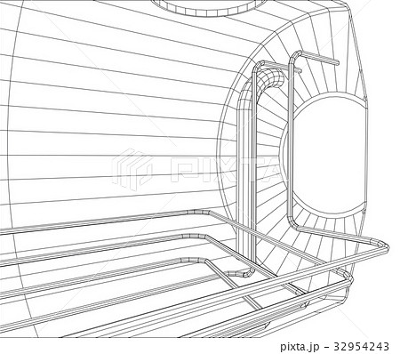 Oil tank. Wire-frame. EPS10 format. Vector created Oil tank. Wire-frame. EPS10 format. Vector created 32954243