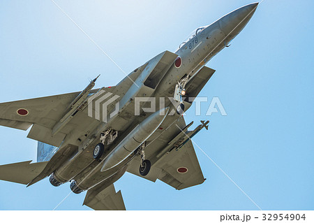 航空自衛隊 F15イーグル戦闘機の写真素材