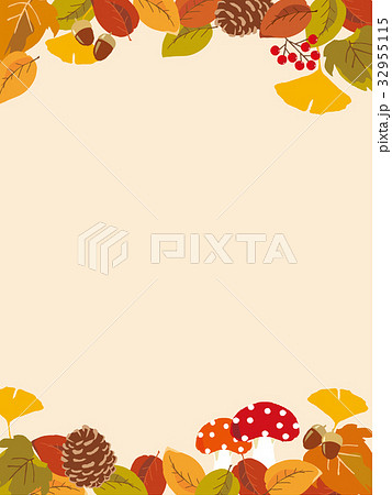 秋イメージ 背景イラストのイラスト素材