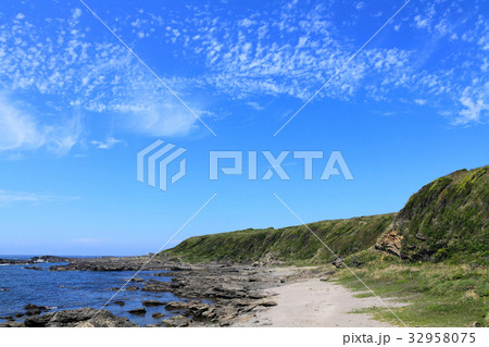 青空が広がる海岸線 32958075