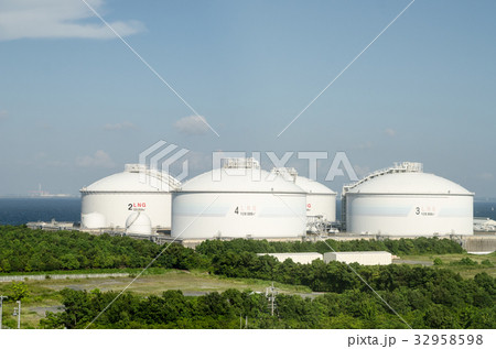 天然ガスタンク 32958598