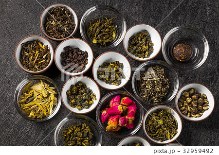 中国茶セット　Chinese tea set of beauty and health 32959492