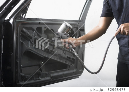 Auto body repair series: Interior painting 32963473