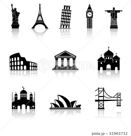 Landmarks Icons Landmarks Icons 32963732