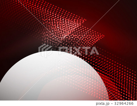 Glowing wave created with particles on dark color 32964266