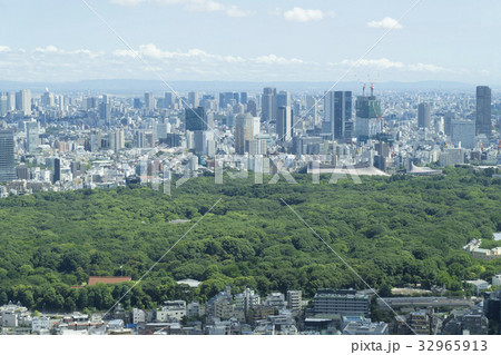 東京風景　　代々木公園　渋谷方面 32965913