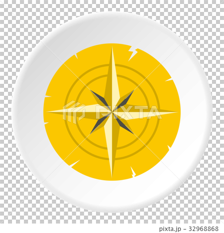 Gold ancient compass icon circle Gold ancient compass icon circle 32968868