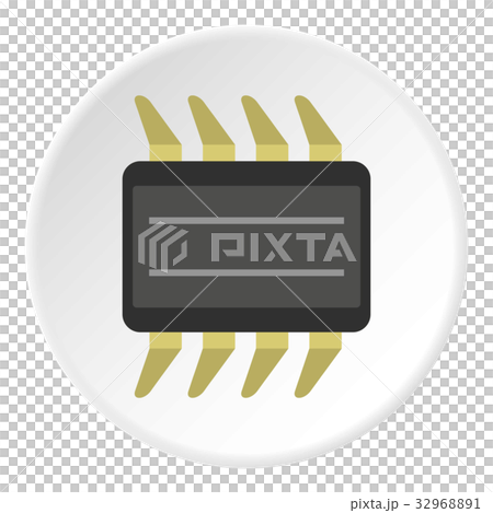 CPU icon circle CPU icon circle 32968891